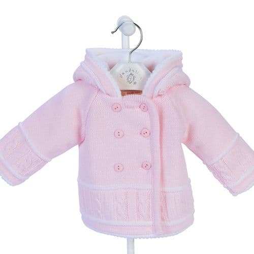 Dandelion Pink Knitted Baby Jacket A1570