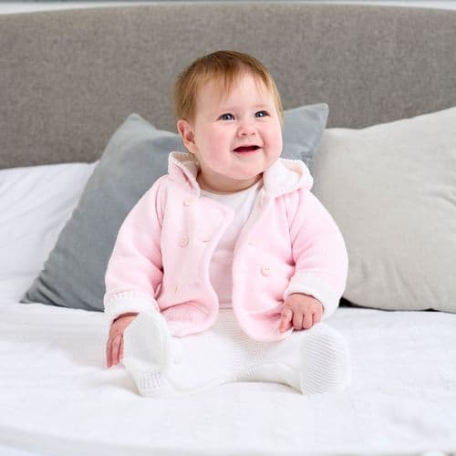 Dandelion Pink Knitted Baby Jacket A1570