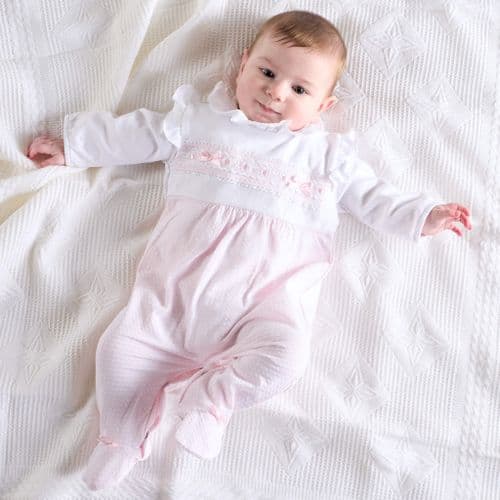 Dandelion Ruffles And Lace Sleepsuit AV6120