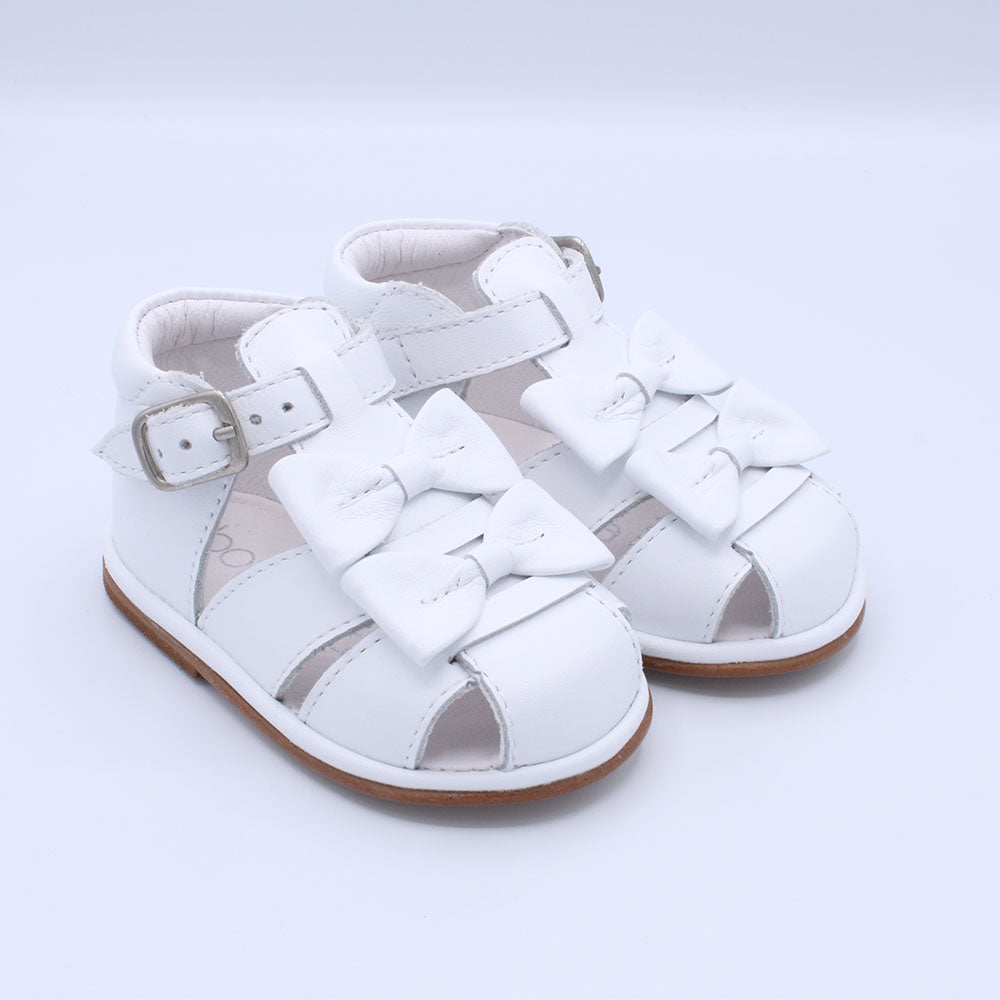 Borboleta Dina Sandal White Leather