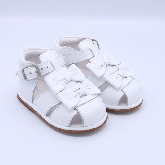 Borboleta Dina Sandal White Leather