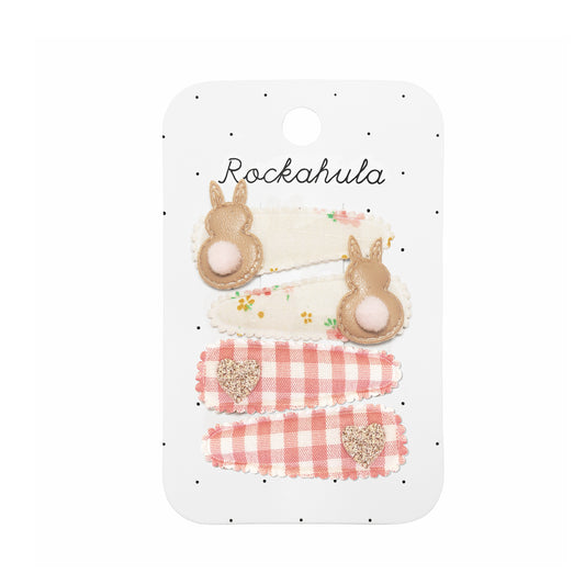 Rockahula Kids Tiny Blossom Bunny Fabric Clip Set H2361W