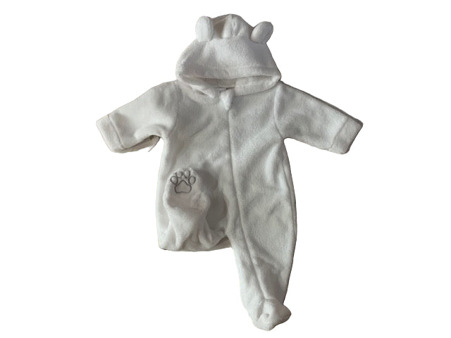 Pex Snuggle Pramsuit White