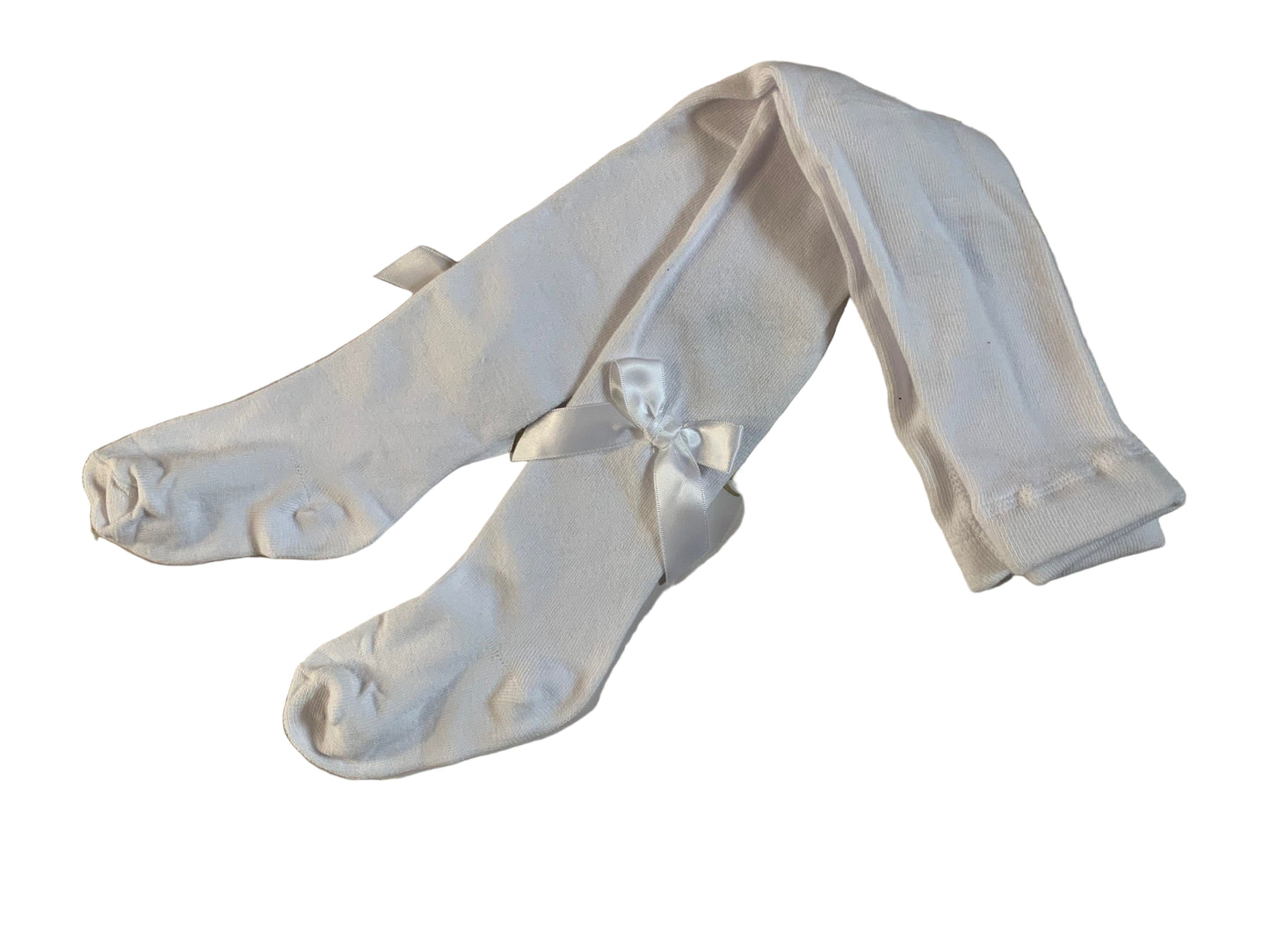 Pex White Ribbon Bow Tights