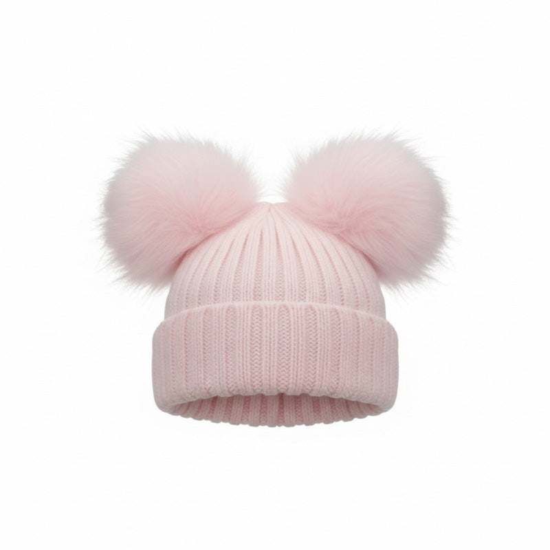My Little Chick Double Pom Pom Hat Pink