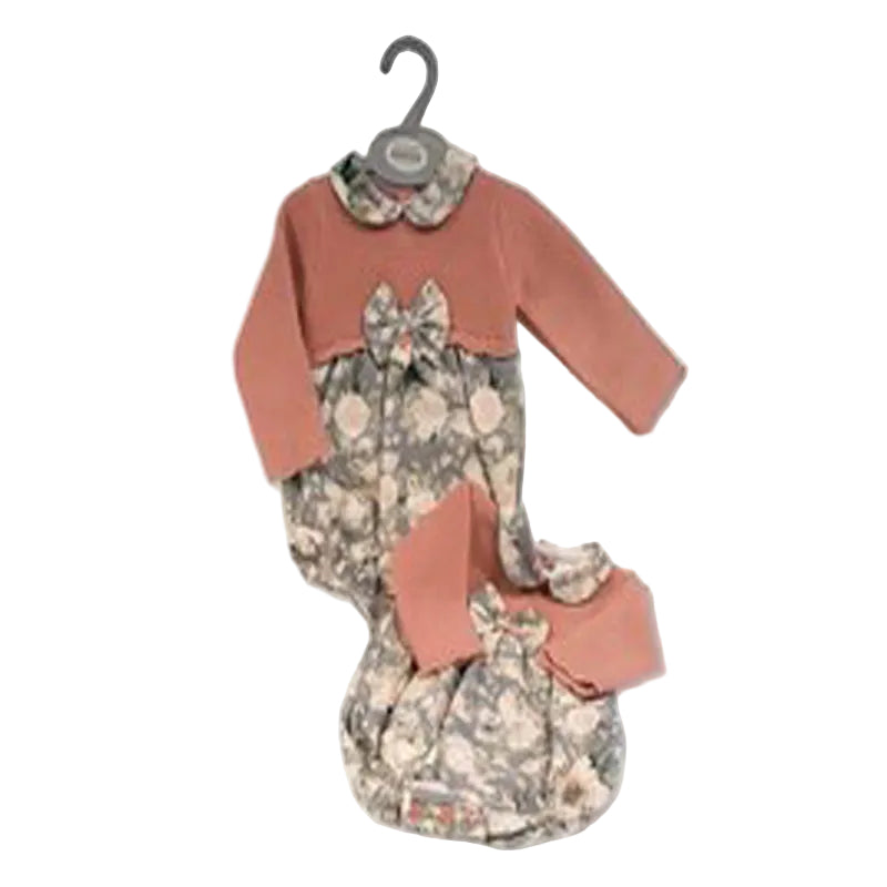 Nursery Time Girls Winter Floral Romper