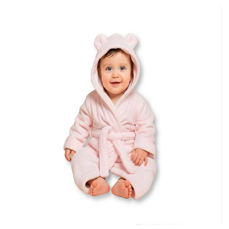 Nursery Time Hooded Robe Pink