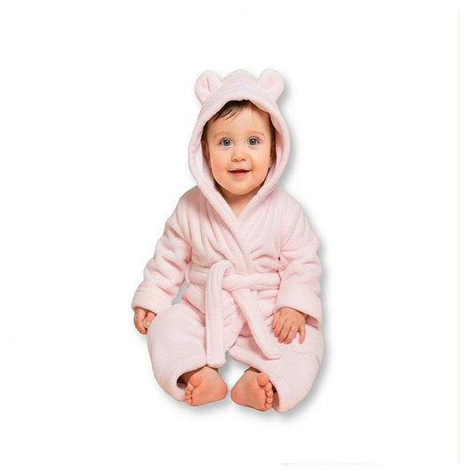 Nursery Time Hooded Robe Pink