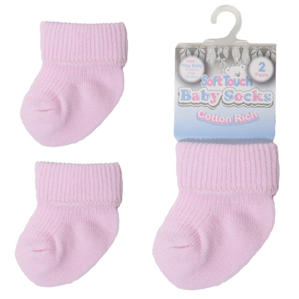 Soft Touch Two Pack pink Premature Socks