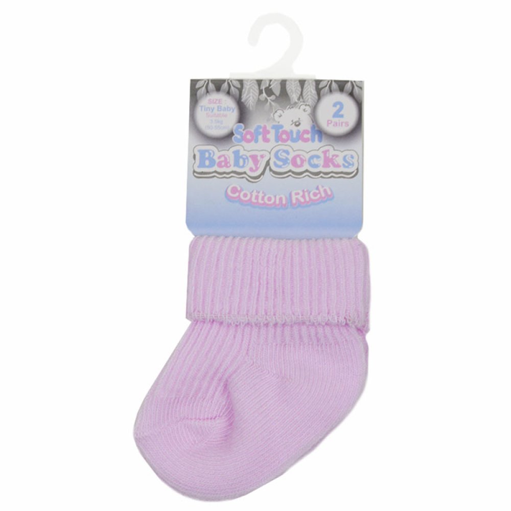 Soft Touch Two Pack pink Premature Socks