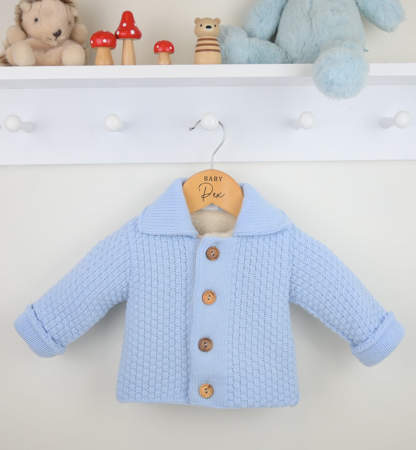 Pex Finbar Knitted Jacket Blue