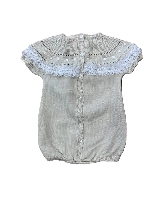 Pex Summer Gia Knitted Romper Natural