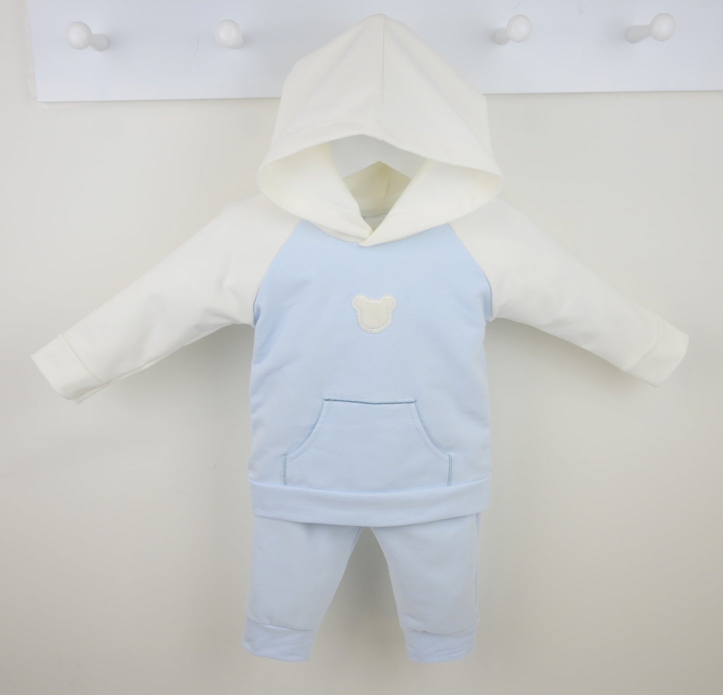 Pex Teddy Suit Blue And Ivory