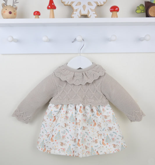 Pex Winter Friends Dress Natural