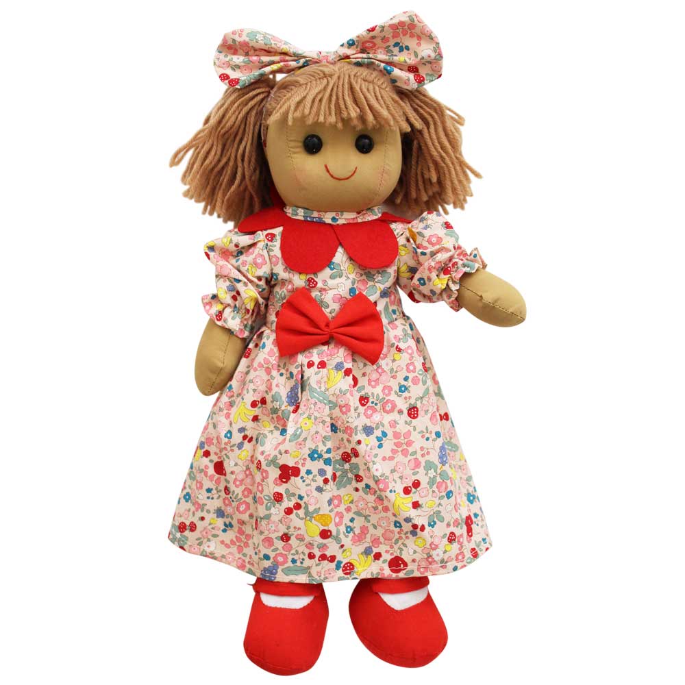 Powell Craft Rag Doll Printed Dress With Petal Collar