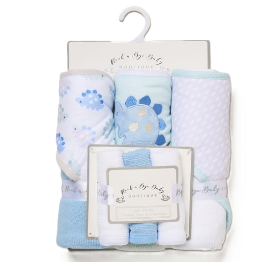 Rock A Bye Baby Boutique Boys Dinosaur Six Piece Towel Set H14923