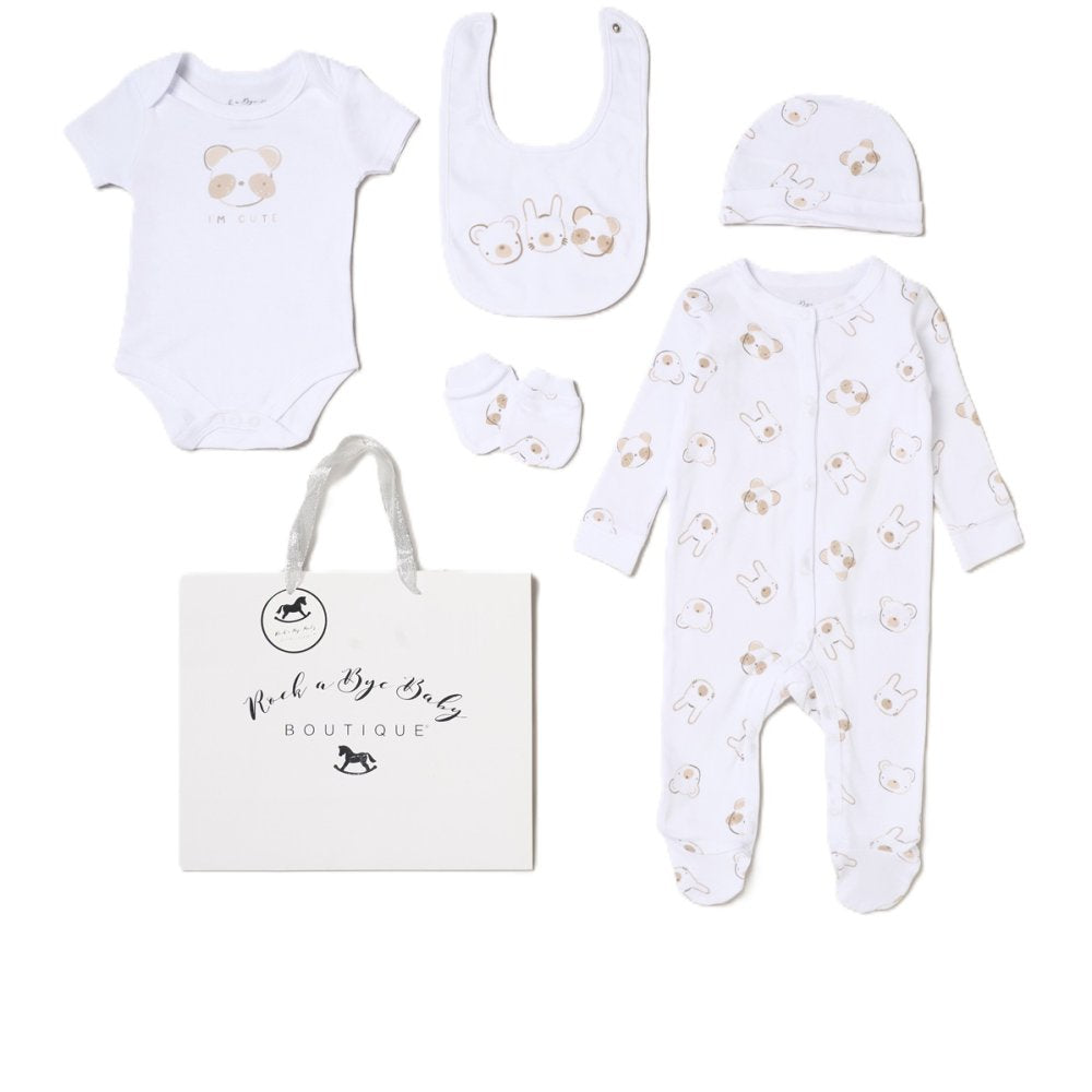 Rock A Bye Baby Boutique Five Piece Gift Set Animals H13292