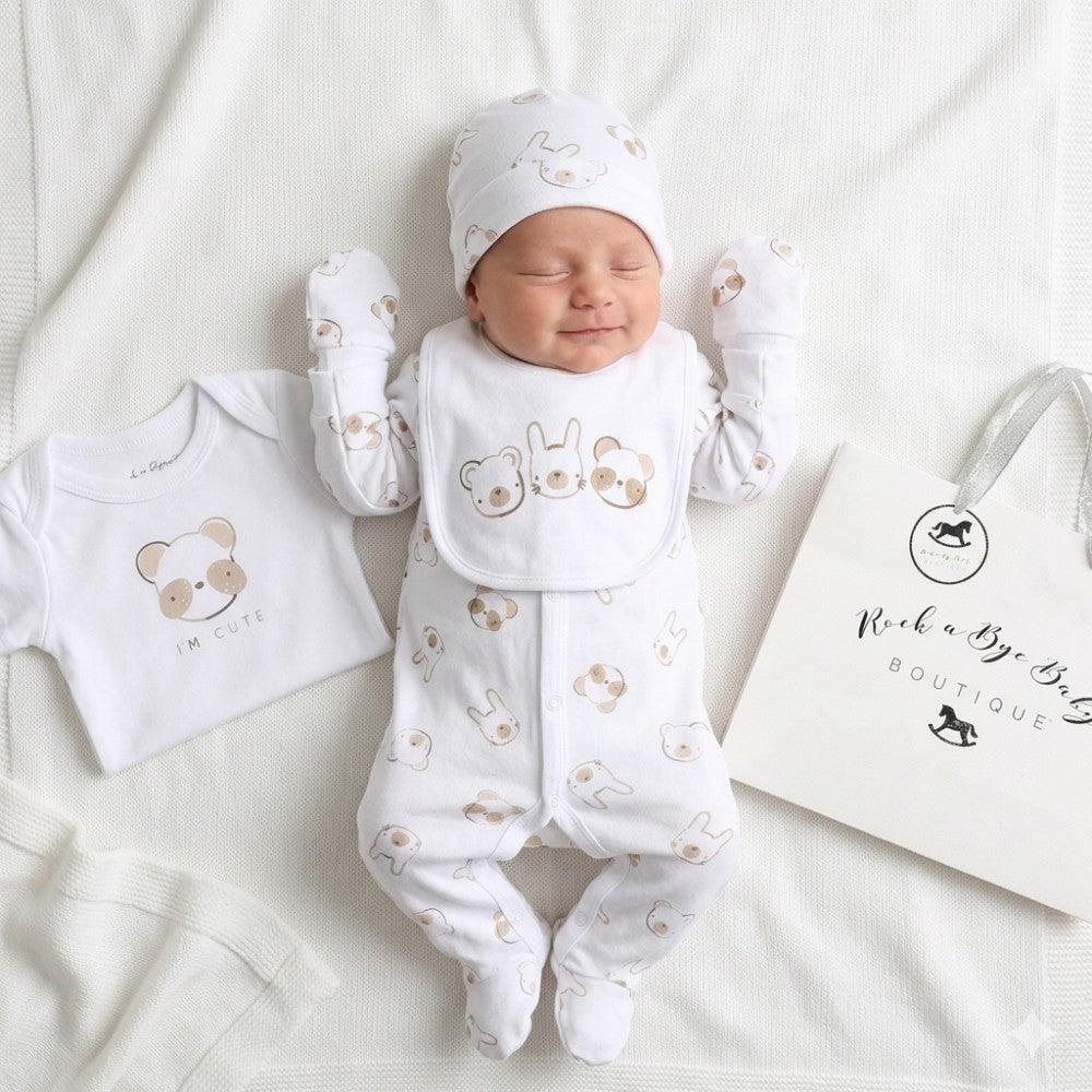 Rock A Bye Baby Boutique Five Piece Gift Set Animals H13292