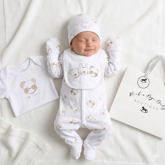 Rock A Bye Baby Boutique Five Piece Gift Set Animals H13292