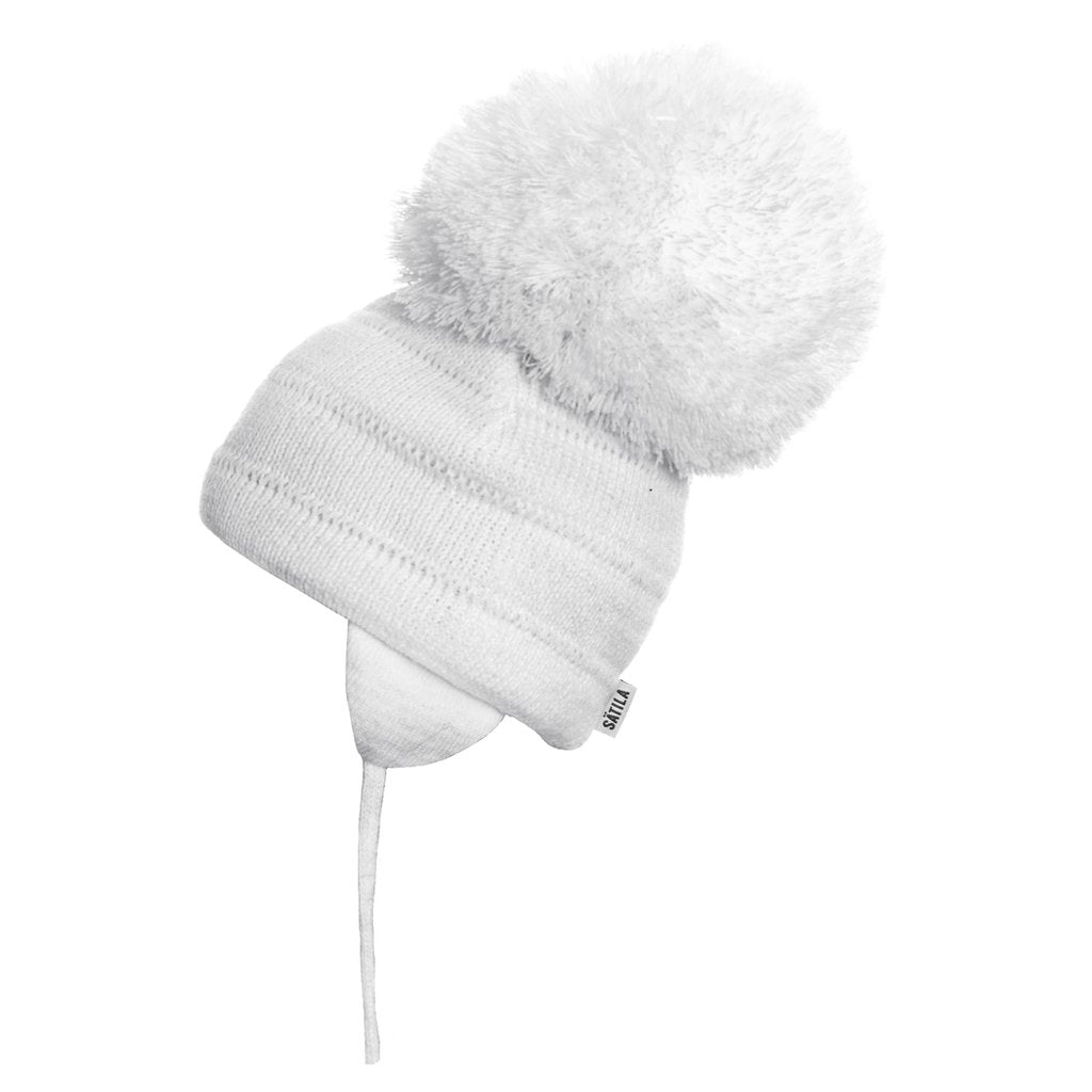 Sätila Big Pom-pom Hat Tuva White