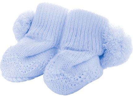 Sätila Pom-pom Booties Belle Light Blue