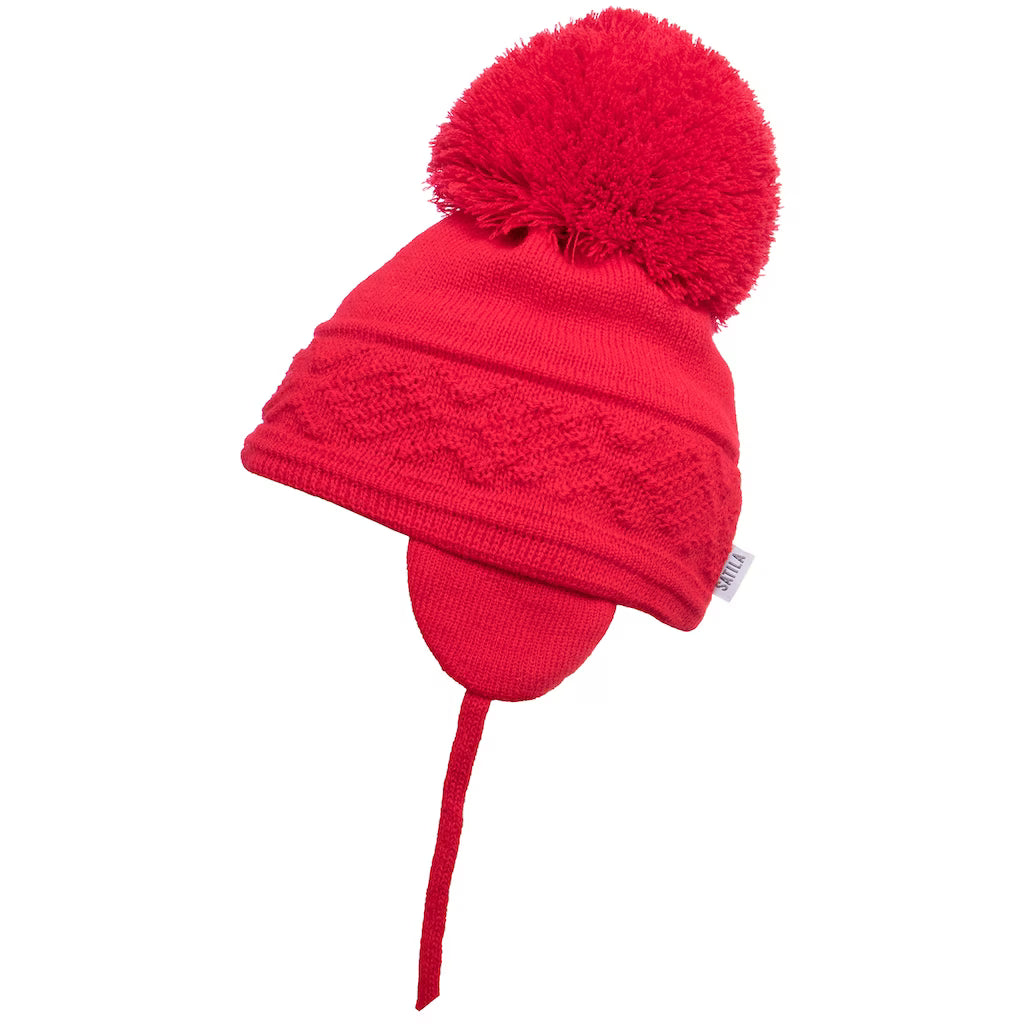 Sätila Pom-pom Hat Malva Red
