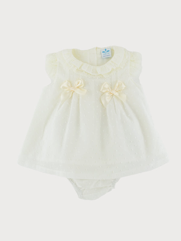 Sardon Spanish Summer Ivory Dress With Pants DU-14