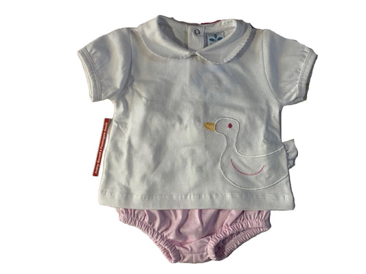 Sardon Spanish Summer Pale Pink Duck Bloomer Set HA-302