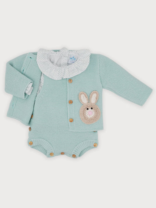 Sardon Spanish Winter Boys Three Piece Crochet Bunny Set 025VE-371