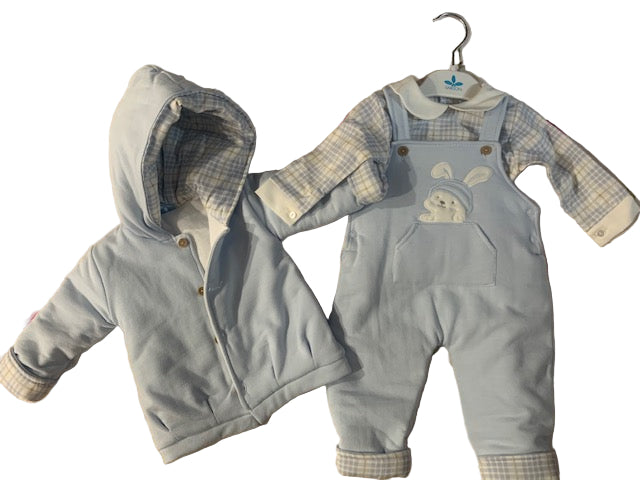 Sardon Spanish Winter Three Piece Dungaree Set Cuadros 024CB-611 Shot 2