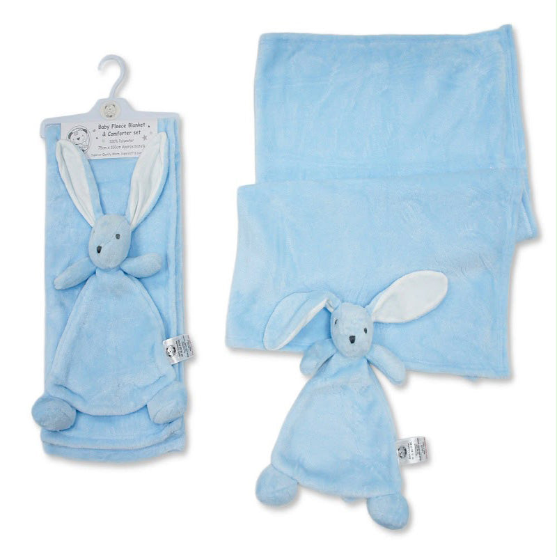 Snuggle Baby Fleece Blanket & Comforter Set Blue