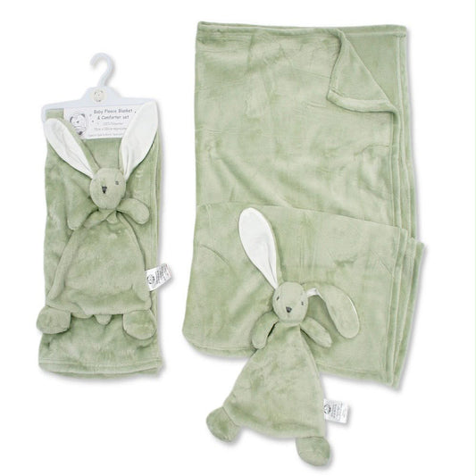 Snuggle Baby Fleece Blanket & Comforter Set Green