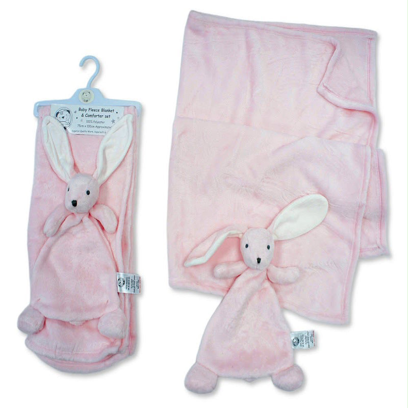 Snuggle Baby Fleece Blanket & Comforter Set Pink