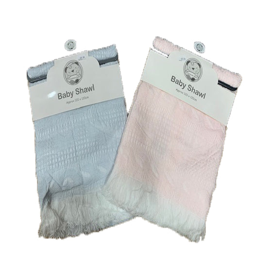 Snuggle Baby Shawl Leaf Design BW-110-035