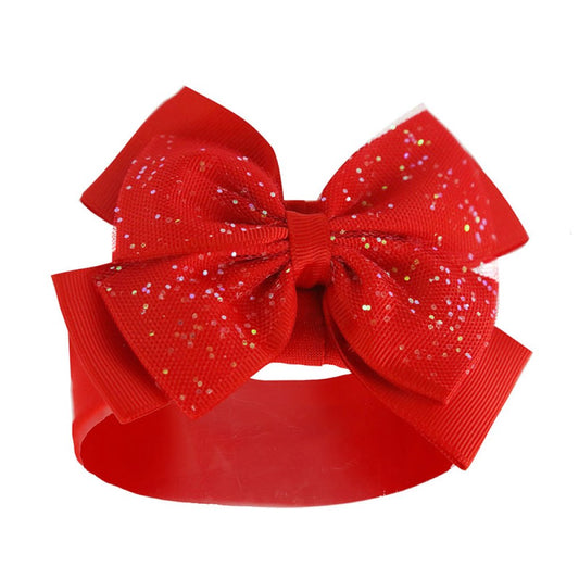 Soft Touch Red Bow Headband
