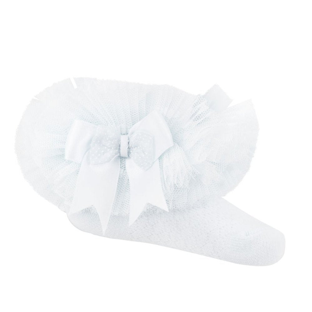 Soft Touch Girls Tutu Socks White GS214