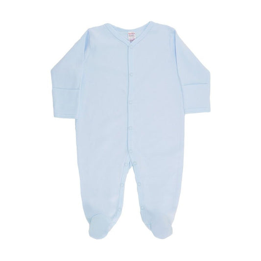 Soft Touch Plain Sleepsuit Blue