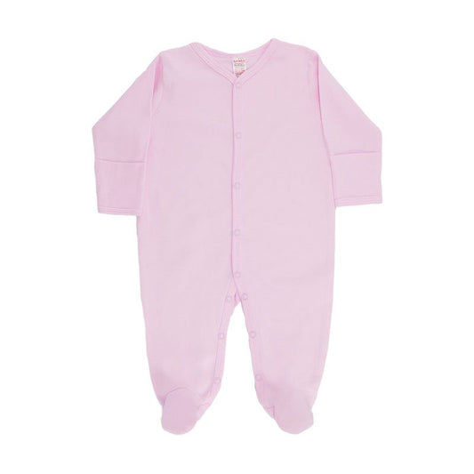 Soft Touch Plain Sleepsuit Pink