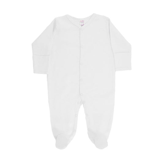 Soft Touch Plain Sleepsuit White