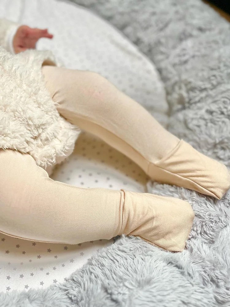 Soxsies Leggings Light Peach Feet Covered