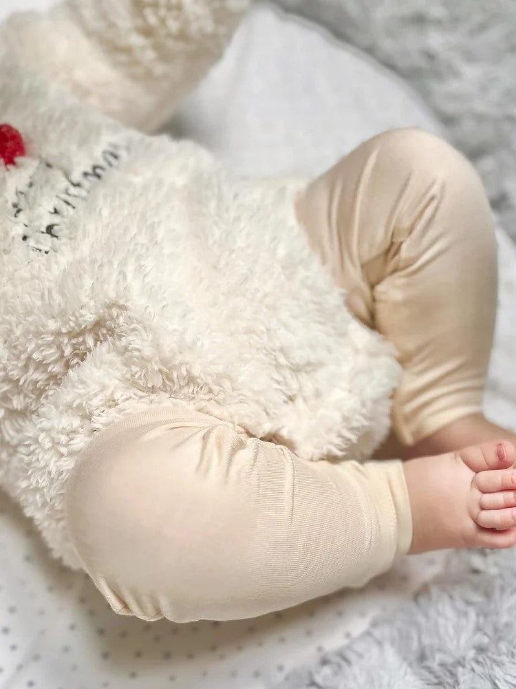 Soxsies Leggings Light Peach Feet Out