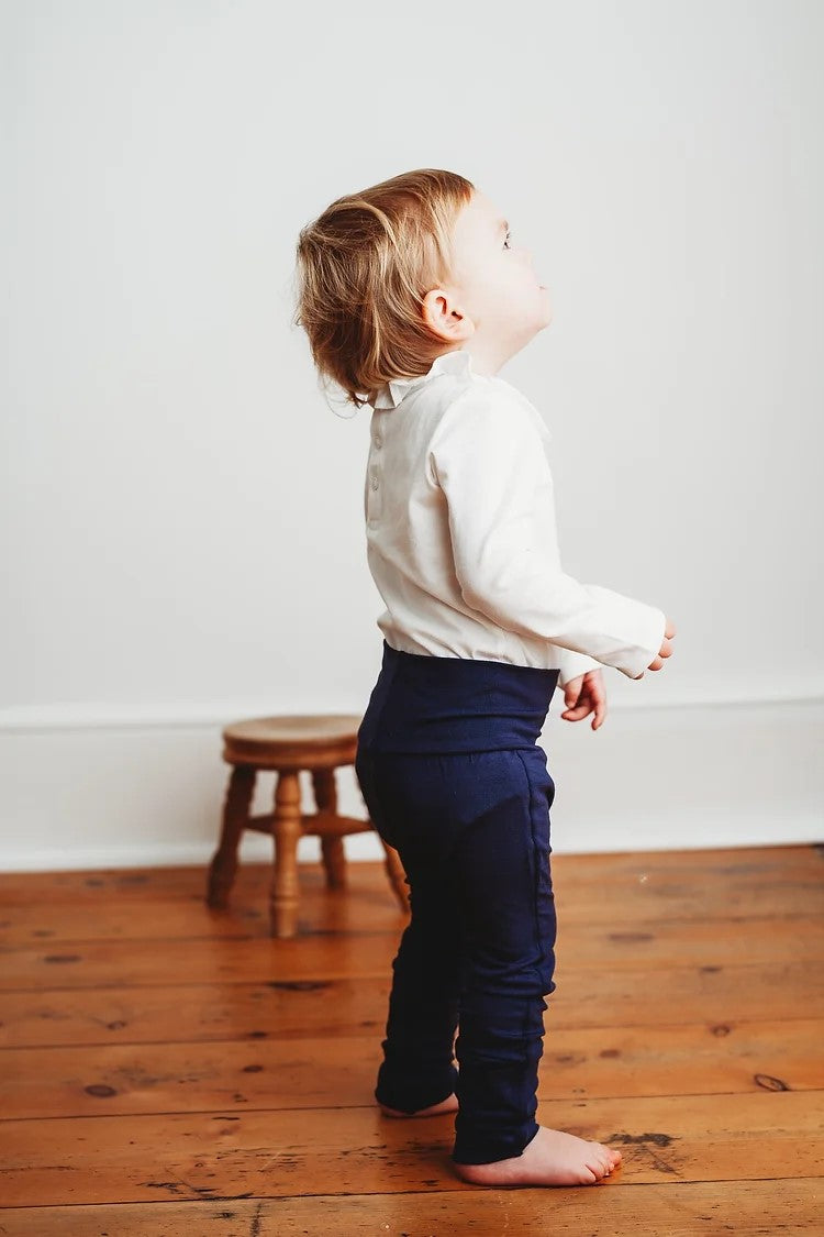 Soxsies Leggings Navy Blue Studio Shot