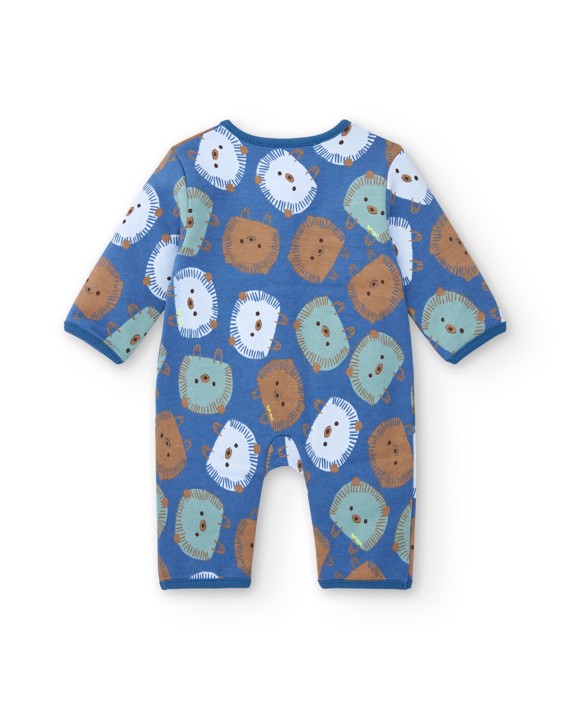 Tuc Tuc Hedgehog Forest Plush Romper Blue 8845 Back View