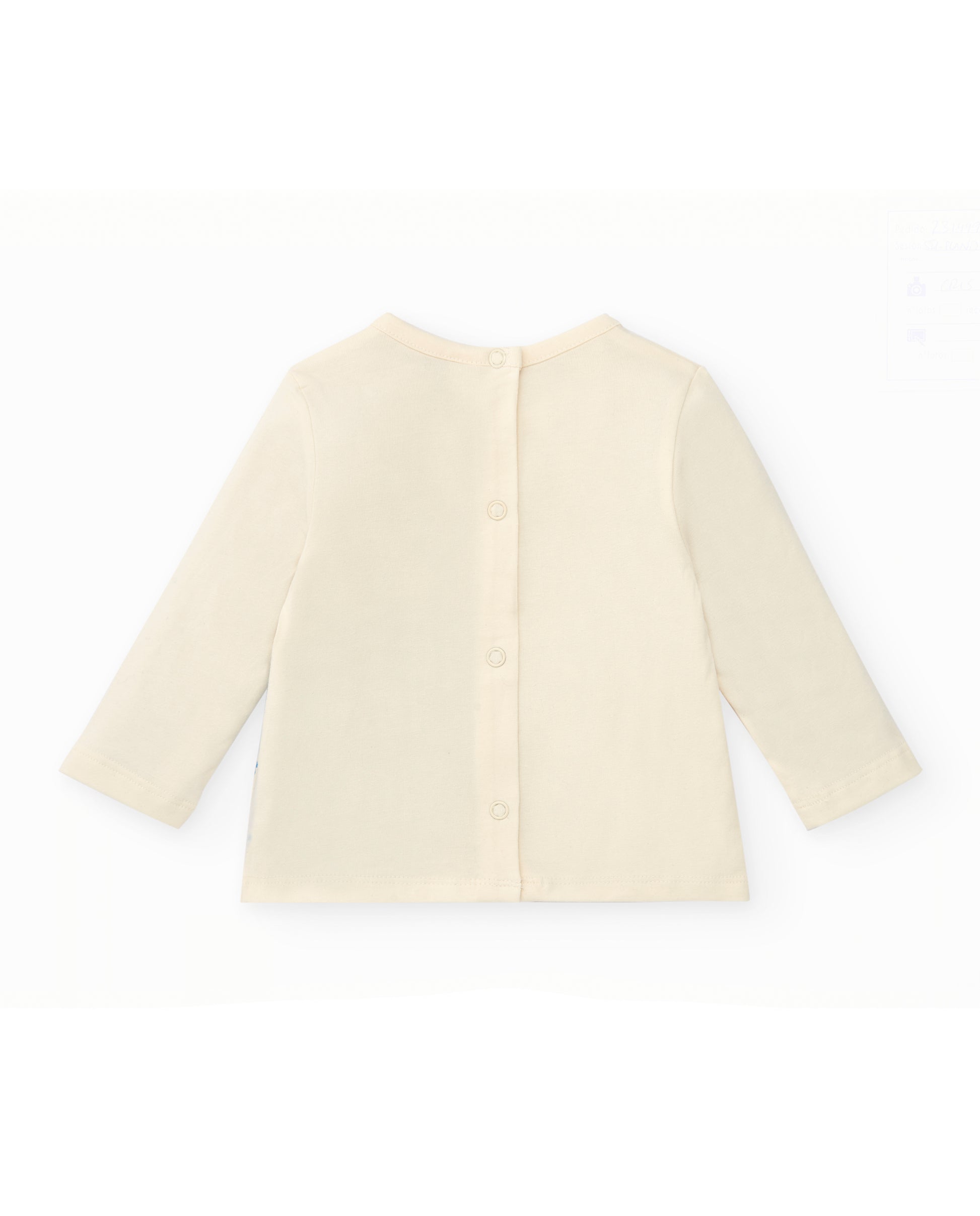 Tuc Tuc Hedgehog Forest Plush Tracksuit With Top Blue 8848 Top Back View