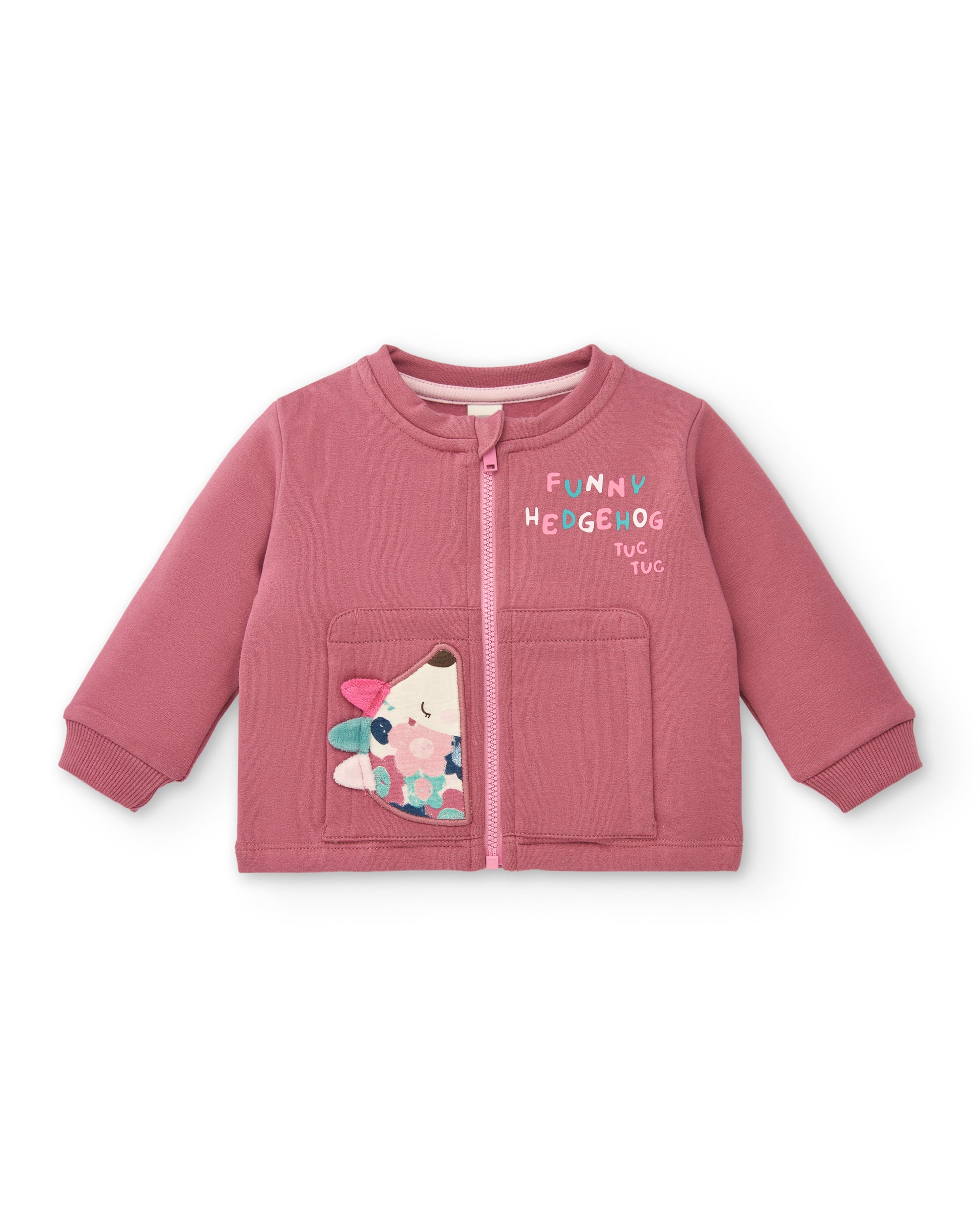 Tuc Tuc Hedgehog Forest Plush Tracksuit With Top Pink 8890 Jacket