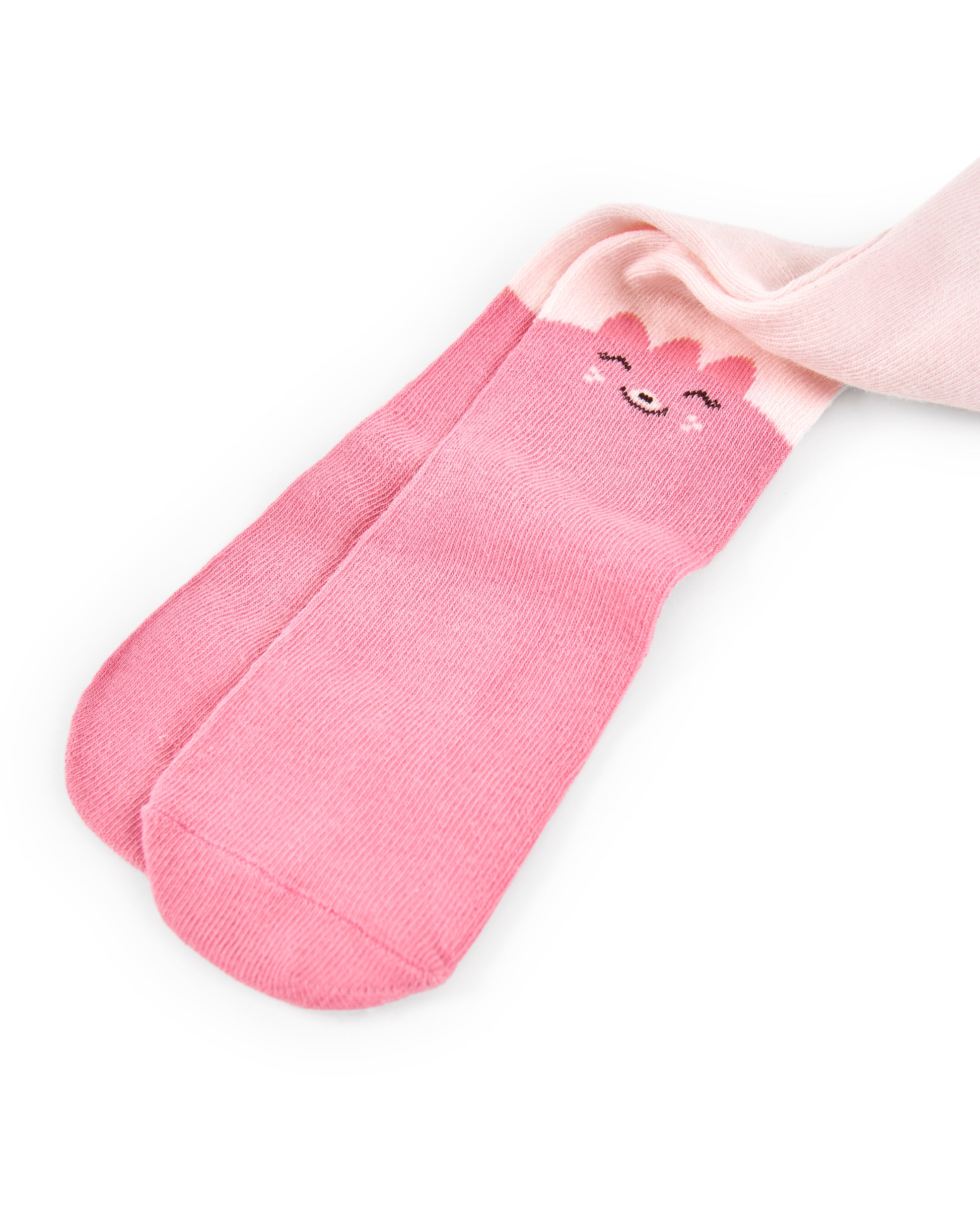 Tuc Tuc Hedgehog Forest Thick Tights Pink 8888 Detail Shot