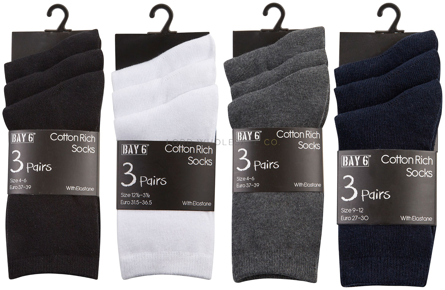 Unisex Ankle School Socks Three Pack