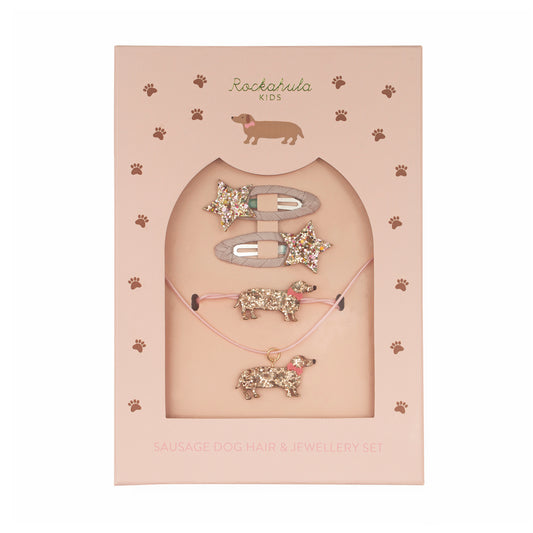 Rockahula Kids Sausage Dog Hair & Jewellery Set Y232B