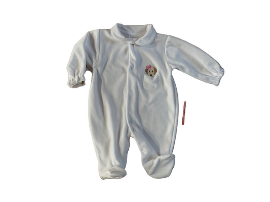 Pex Girls Goldie Sleepsuit White