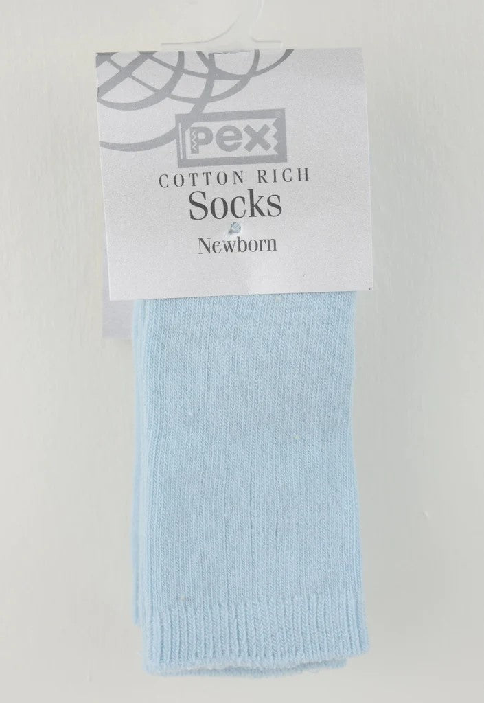 Pex Ribbed Knee High Sock Two Pack Blue